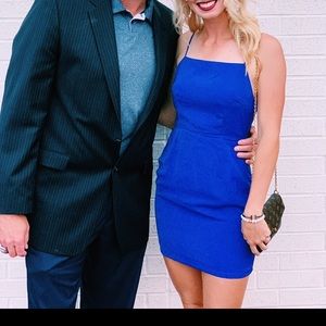 Cobalt Blue Superdown Mini Dress